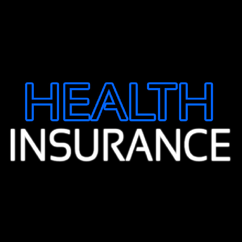 Custom Double Stroke Health Insurance Neon Sign USA