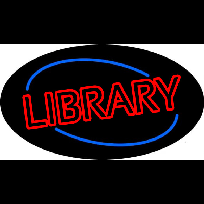 Custom Double Stroke Library Neon Sign USA