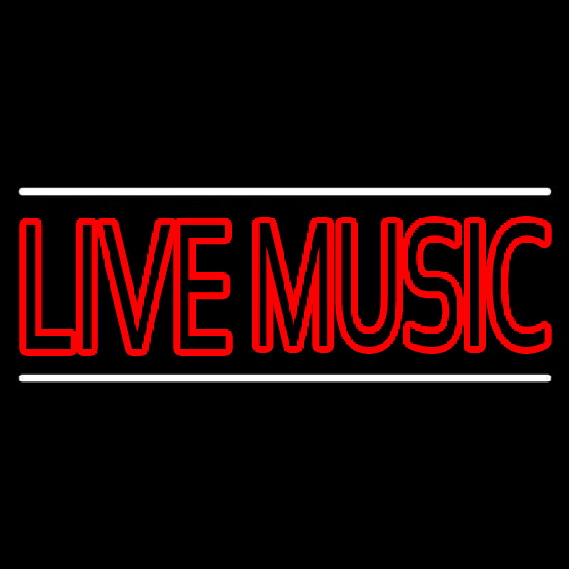 Custom Double Stroke Live Music Neon Sign USA