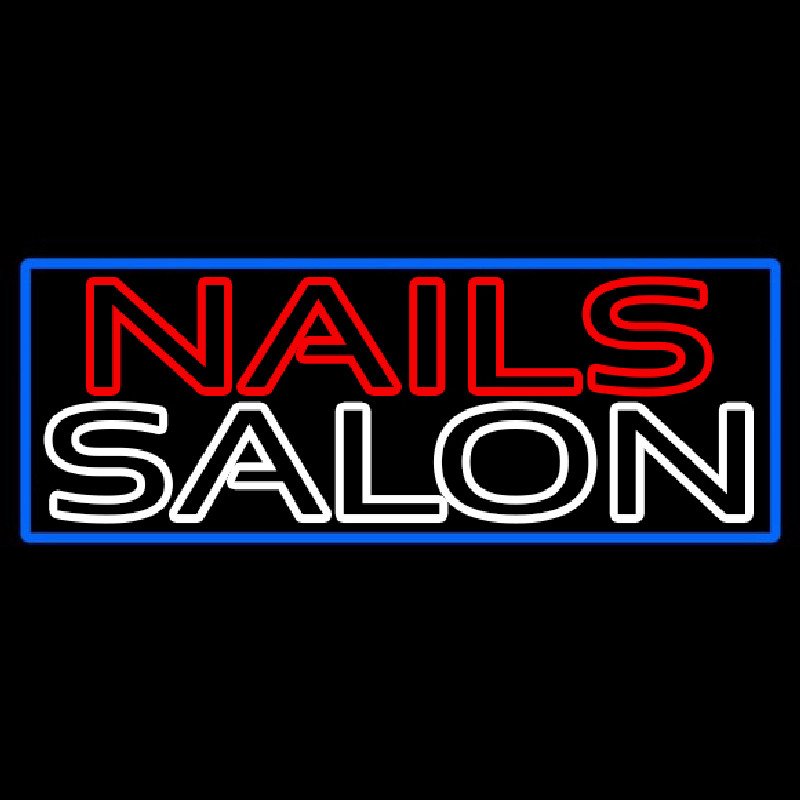 Custom Double Stroke Nail Salon Neon Sign USA