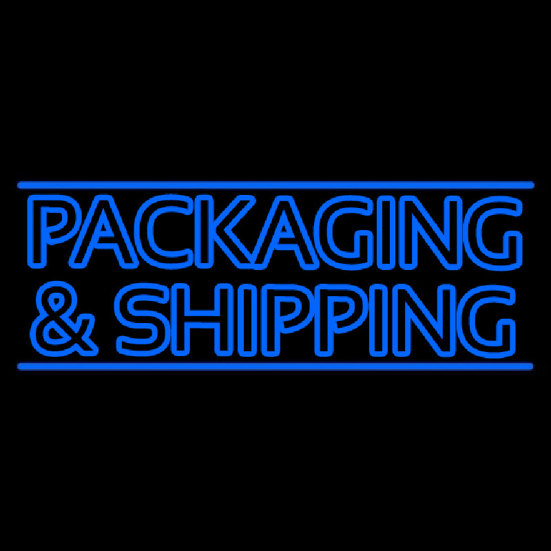 Custom Double Stroke Packaging And Shipping Neon Sign USA