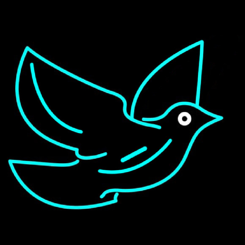 Custom Dove Clipart Neon Sign USA