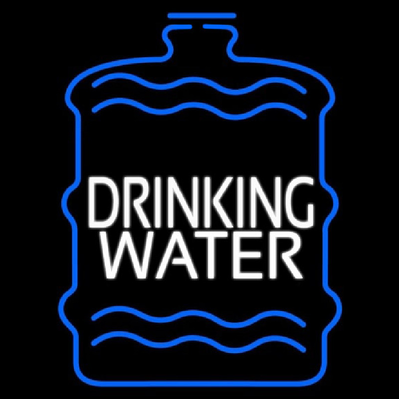 Custom Drinking Water Neon Sign USA