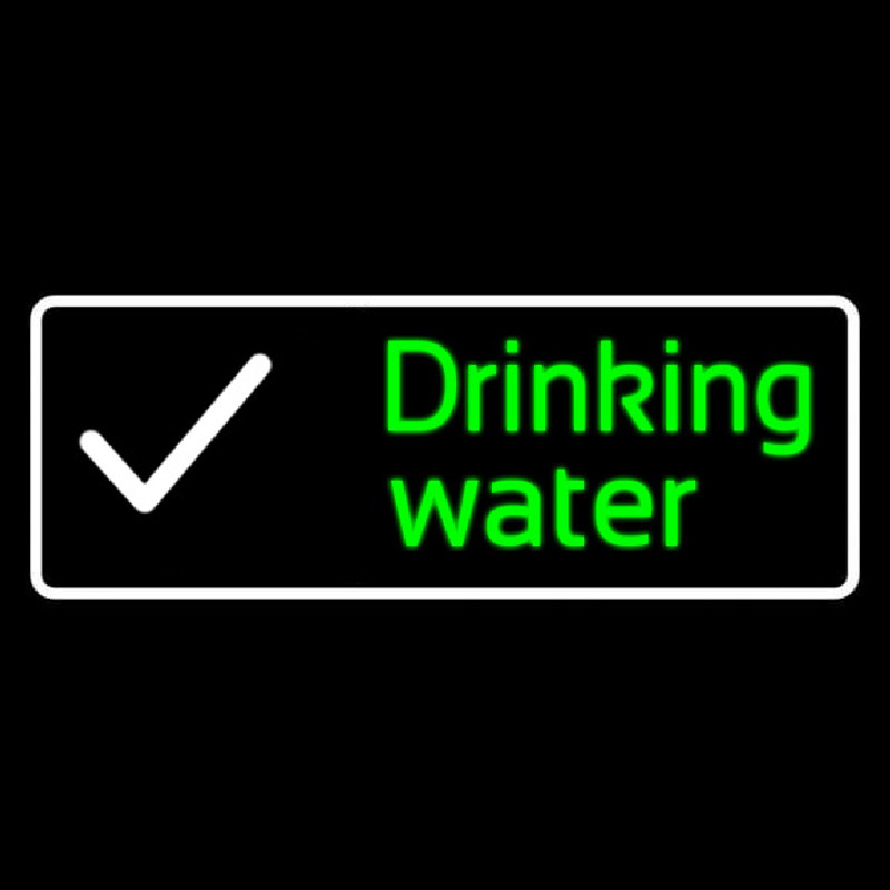 Custom Drinking Water Neon Sign USA