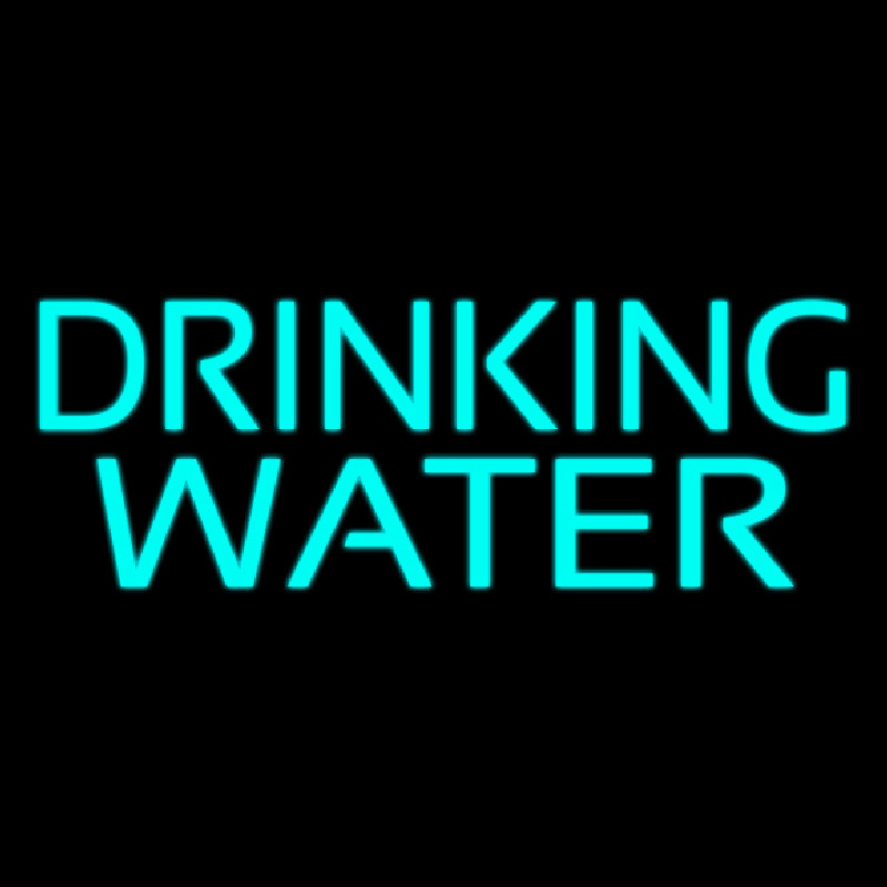 Custom Drinking Water Neon Sign USA