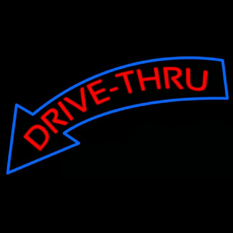 Custom Drive Thru Neon Sign USA