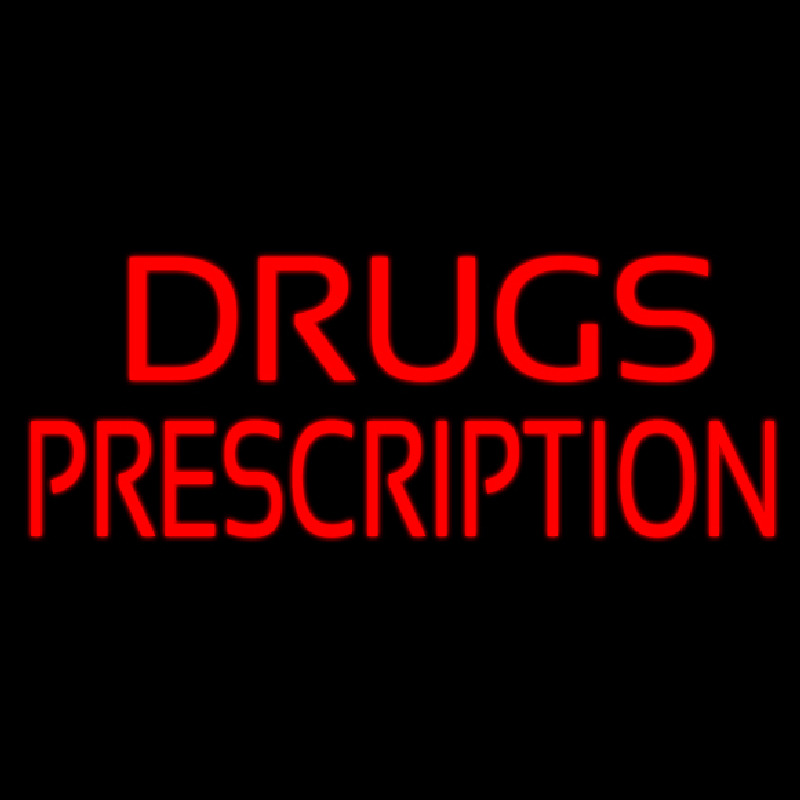 Custom Drugs Prescription Neon Sign USA