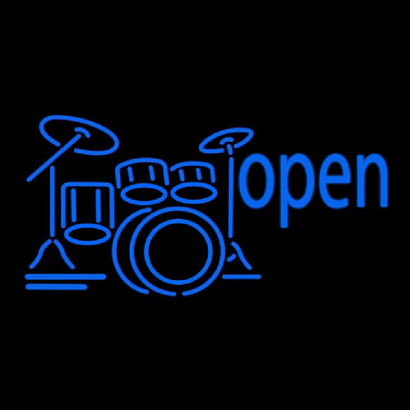 Custom Drum Open 1 Neon Sign USA