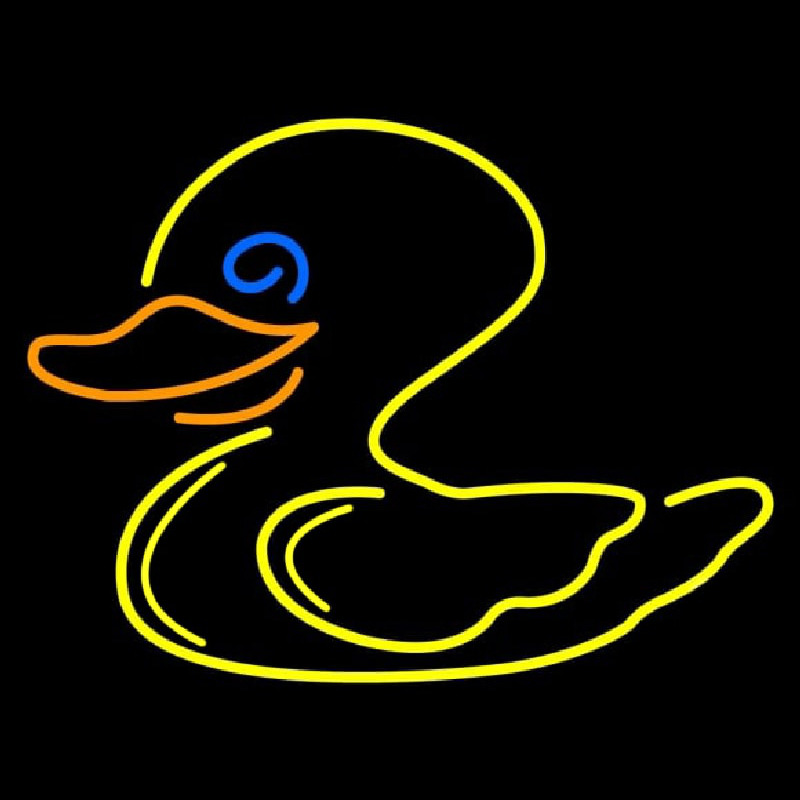 Custom Duck Yellow Logo Neon Sign USA