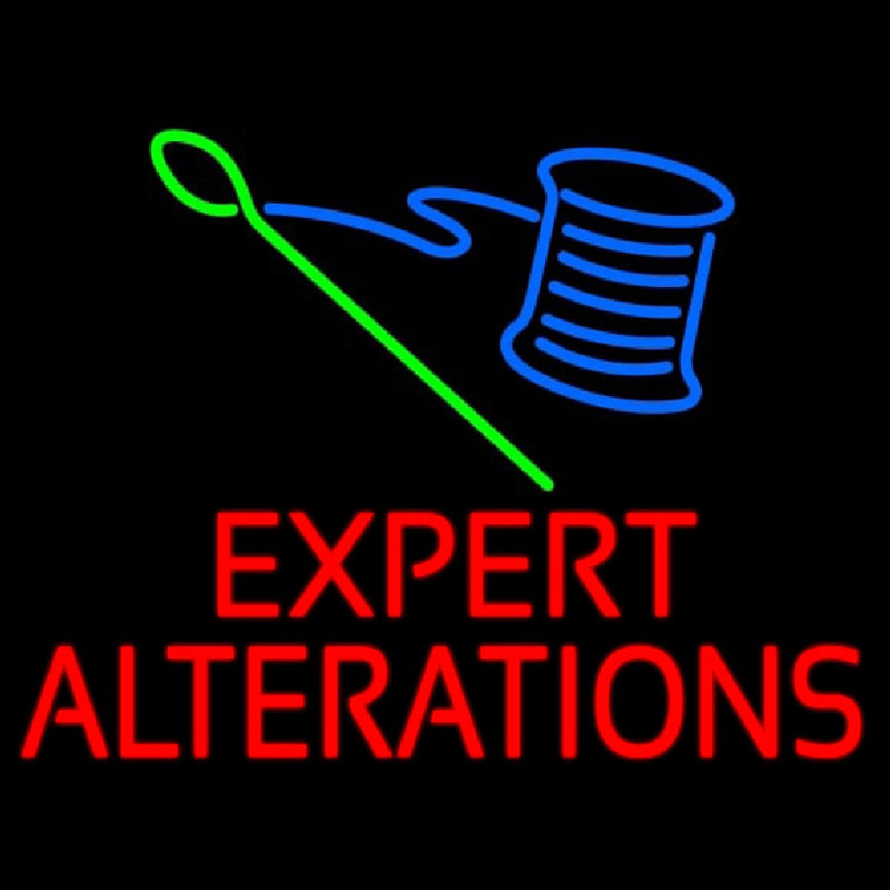 Custom Expert Alterations Neon Sign USA