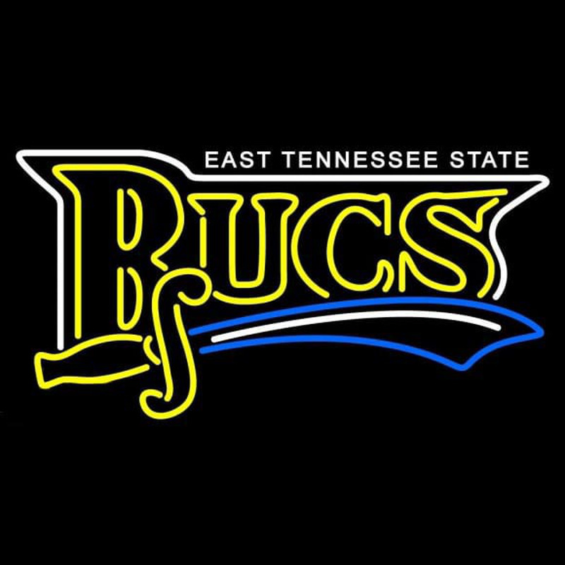 Custom East Tennessee State Buccaneers Wordmark 2002 2006 Logo NCAA Neon Sign Neon Sign USA