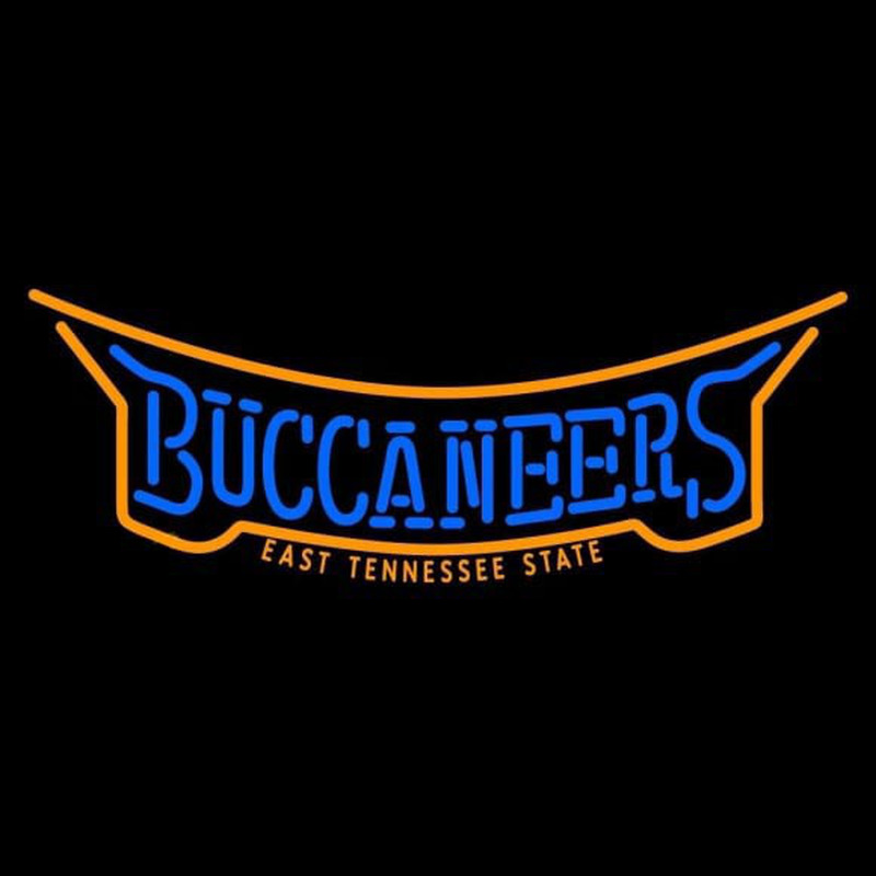 Custom East Tennessee State Buccaneers Wordmark 2002 Pres Logo NCAA Neon Sign Neon Sign USA