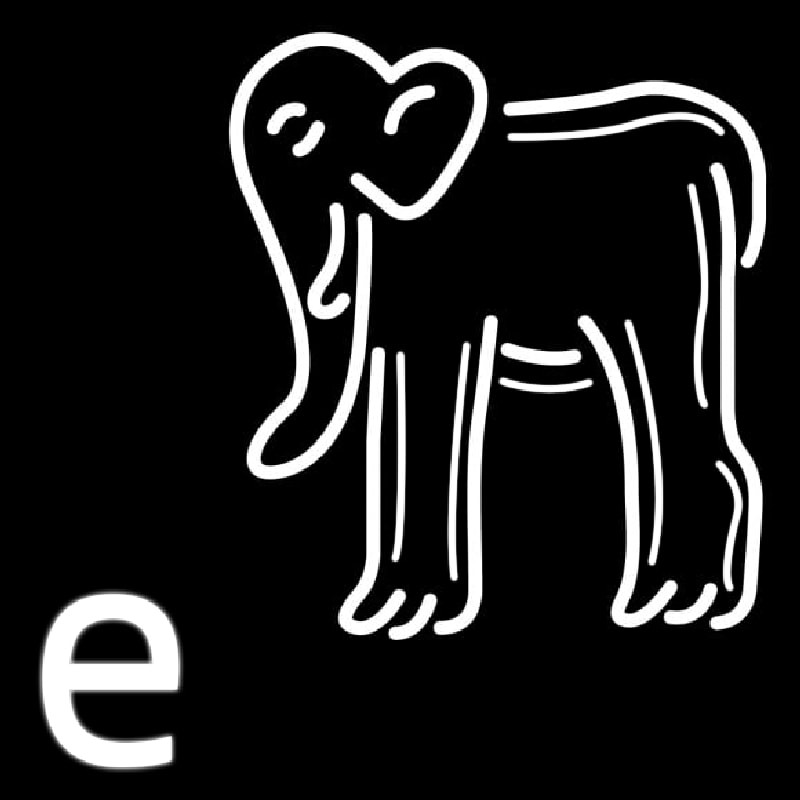 Custom Elephant Logo Neon Sign USA