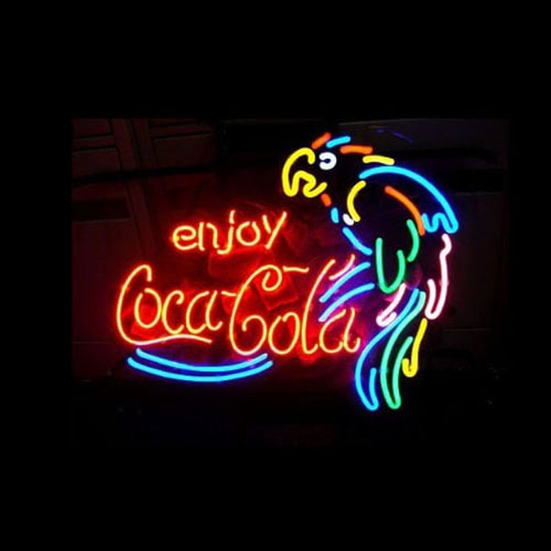 Custom Enjoy Coca Cola Parrot Neon Sign USA