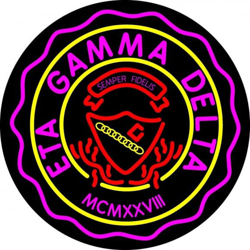 Custom Eta Gamma Delta Logo Neon Sign USA