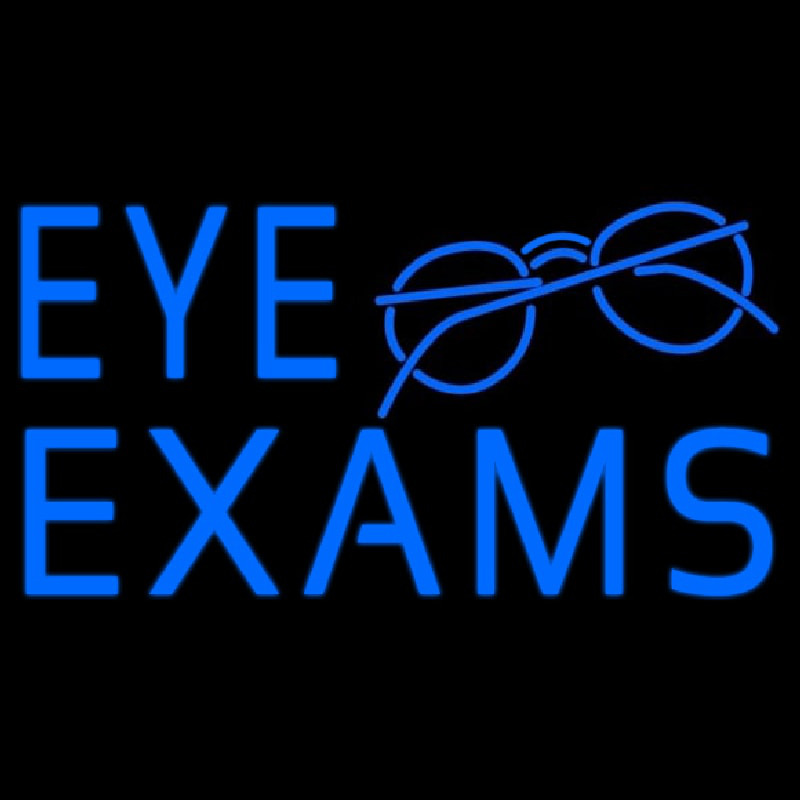 Custom Eye Exams With Logo Neon Sign USA