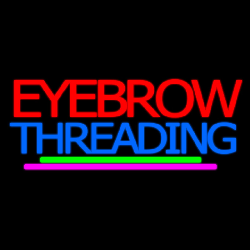 Custom Eyebrow Threading Neon Sign USA