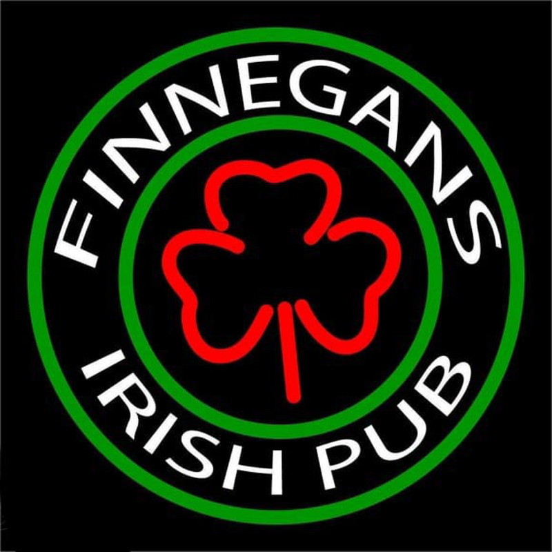 Custom Finnegans Round Text With CloverBeer Sign Neon Sign USA