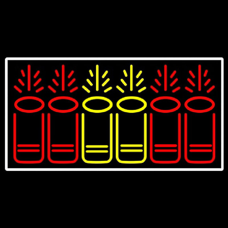 Custom Fire Work 1 Neon Sign USA