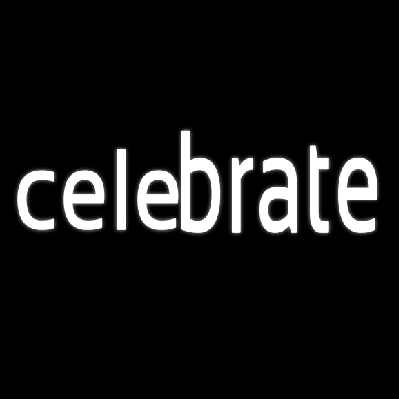 Custom Fire Work Celebrate 3 Neon Sign USA