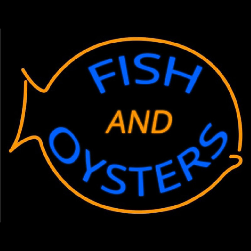 Custom Fish And Oysters Neon Sign USA