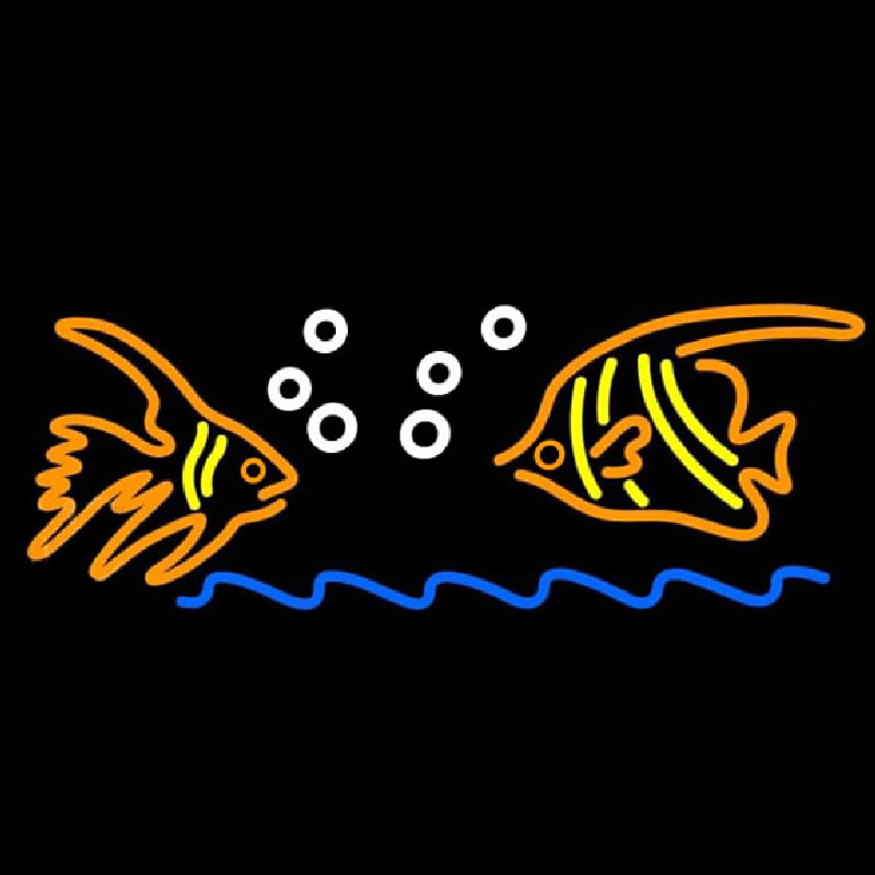 Custom Fish Logo Neon Sign USA