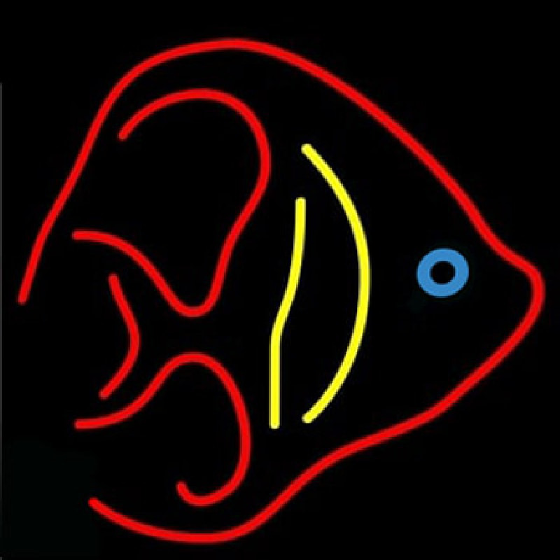 Custom Fish Logo Seafood  Neon Sign USA