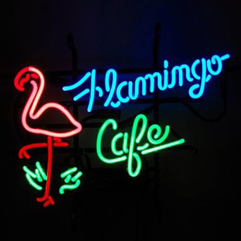 Custom Flamingo Cafe Shop Neon Sign USA