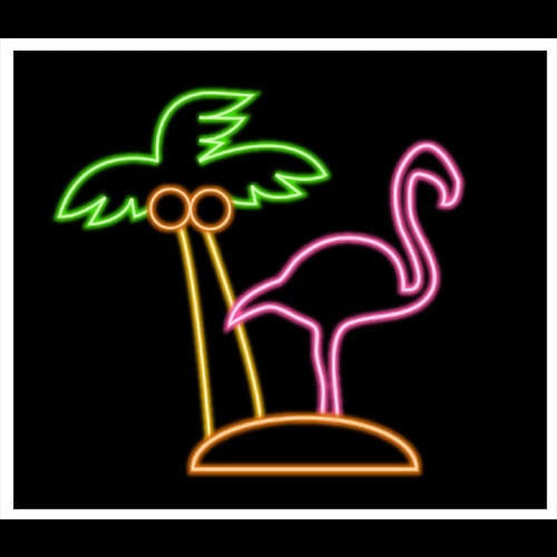 Custom Flamingo Palm Neon Sign USA