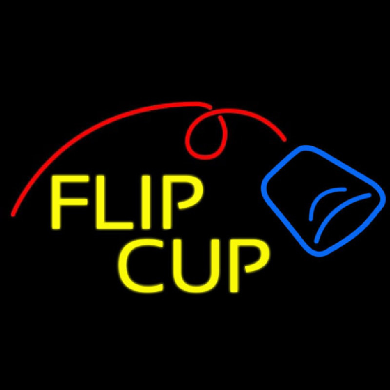 Custom Flip Cup Logo Neon Sign USA
