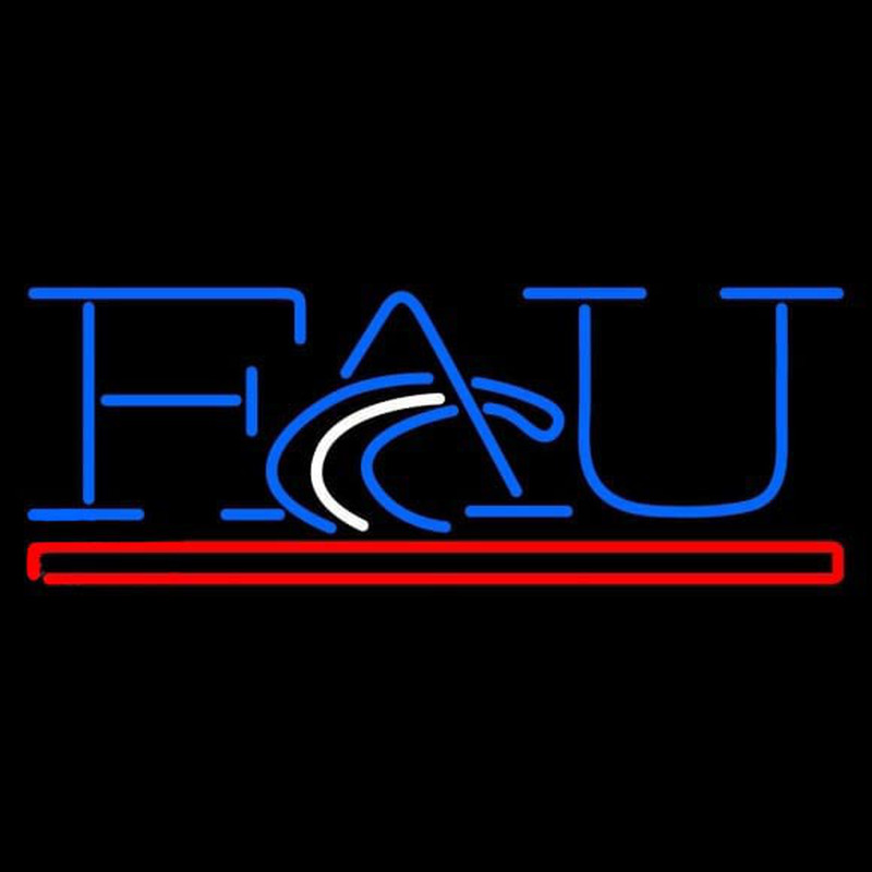 Custom Florida Atlantic Owls Wordmark 2005 Pres Logo NCAA Neon Sign Neon Sign USA