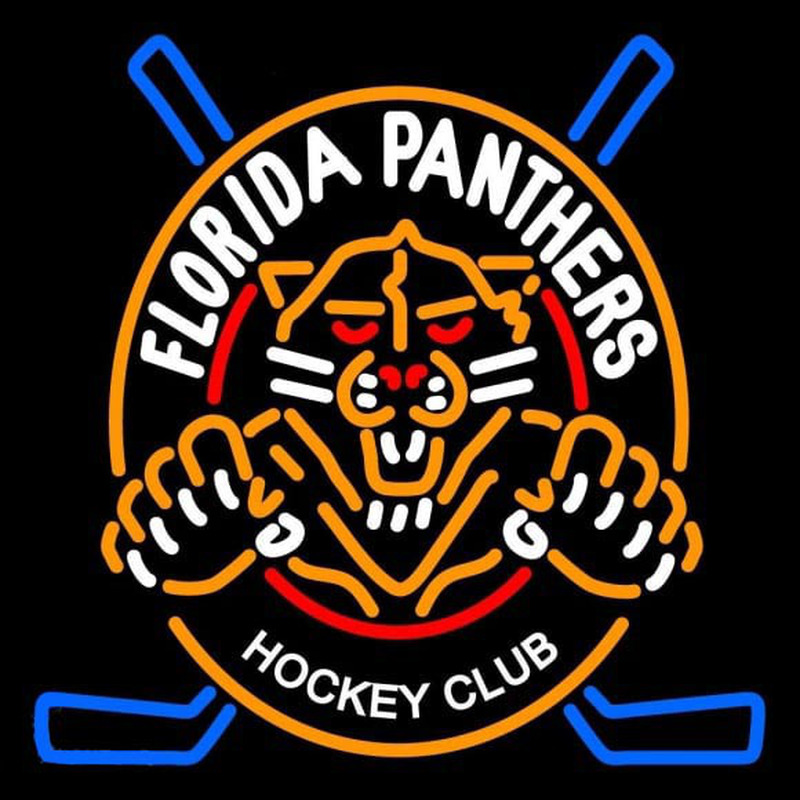 Custom Florida Panthers Alternate 1993 94 2008 09 Logo NHL Neon Sign Neon Sign USA