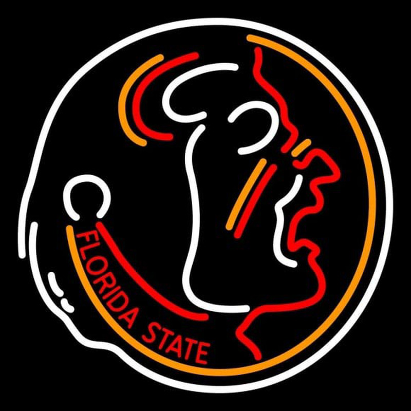 Custom Florida State Seminoles Primary 1976 1989 Logo NCAA Neon Sign Neon Sign USA