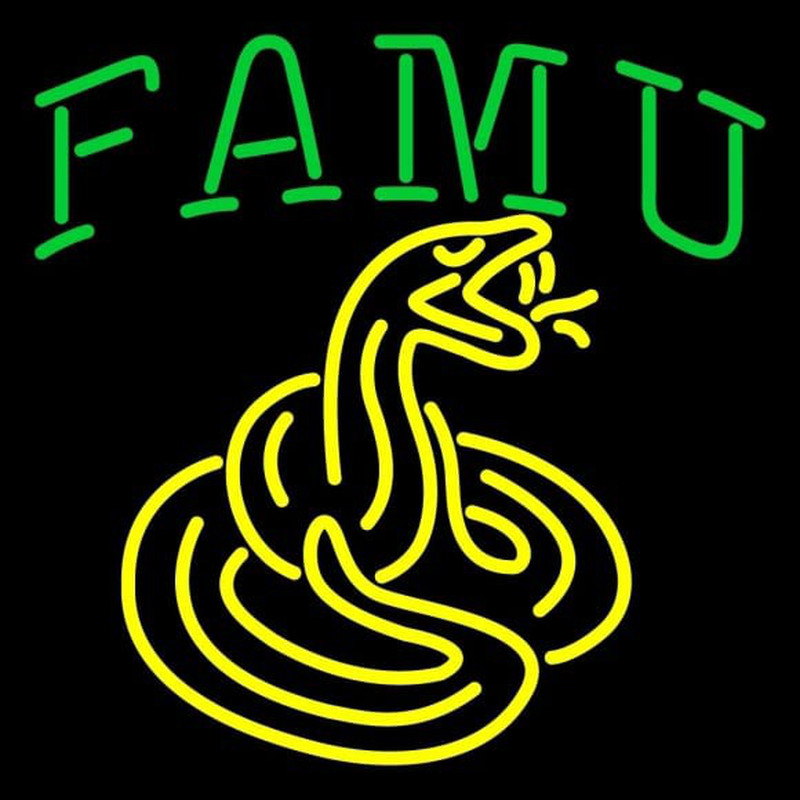 Custom Florida a and M Rattlers Primary 0 Pres Logo NCAA Neon Sign Neon Sign USA