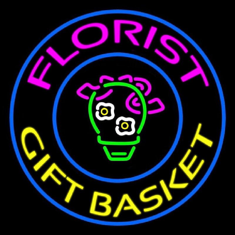 Custom Florist Gifts Baskets Logo Neon Sign USA