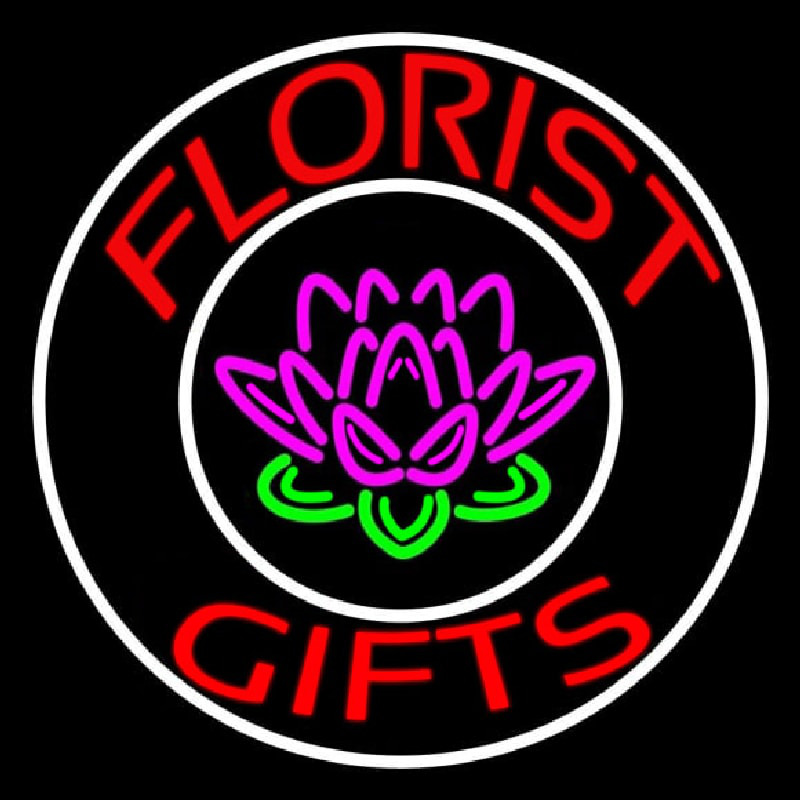 Custom Florists Gifts Logo Neon Sign USA