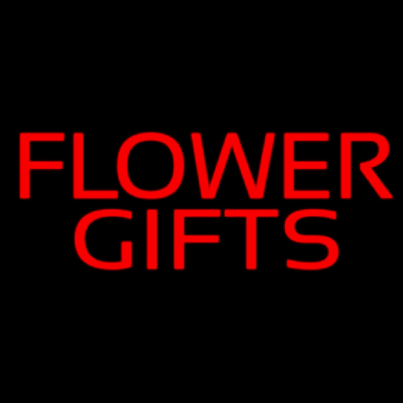 Custom Flower Gifts In Block Neon Sign USA