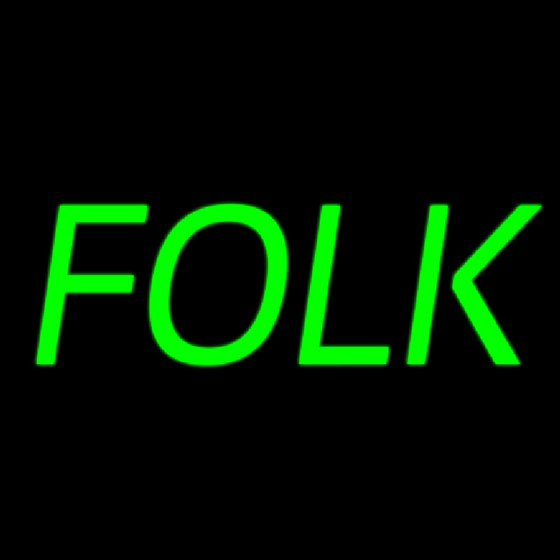 Custom Folk Music 1 Neon Sign USA