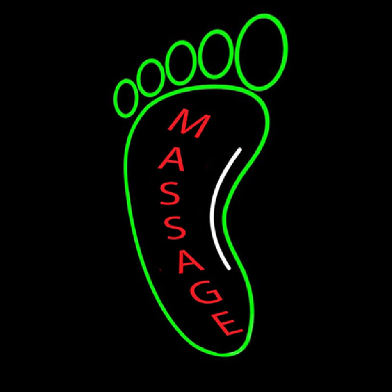 Custom Foot Massage Logo Neon Sign USA