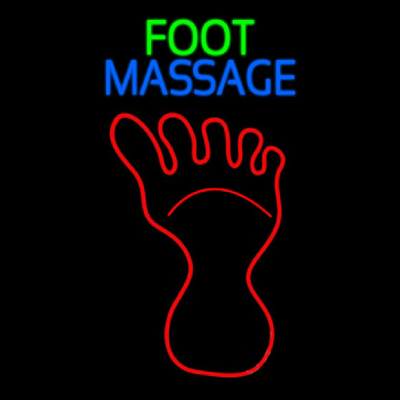 Custom Foot Massage Neon Sign USA