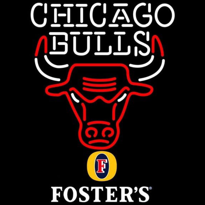 Custom Fosters Chicago Bulls NBA Beer Sign Neon Sign USA