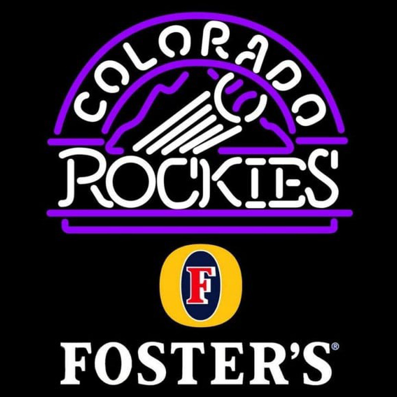 Custom Fosters Colorado Rockies MLB Beer Sign Neon Sign USA