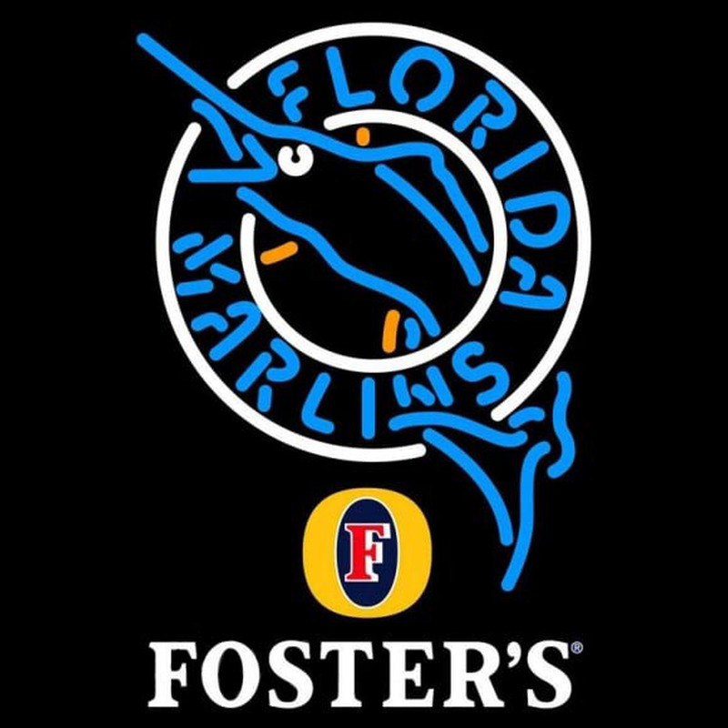 Custom Fosters Florida Marlins MLB Beer Sign Neon Sign USA