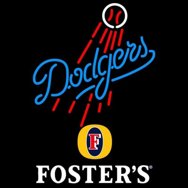 Custom Fosters Los Angeles Dodgers MLB Beer Sign Neon Sign USA