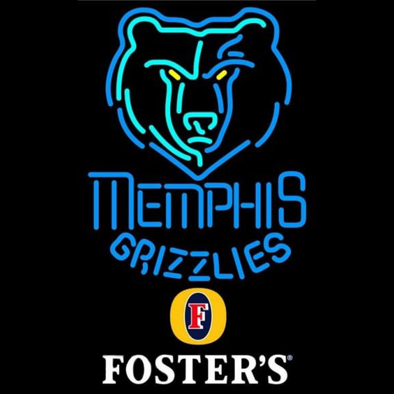 Custom Fosters Memphis Grizzlies NBA Beer Sign Neon Sign USA