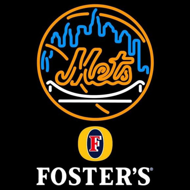 Custom Fosters New York Mets MLB Beer Sign Neon Sign USA