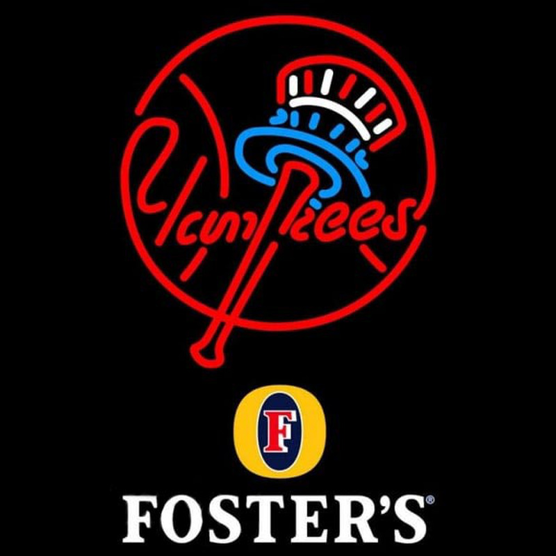 Custom Fosters New York Yankees MLB Beer Sign Neon Sign USA