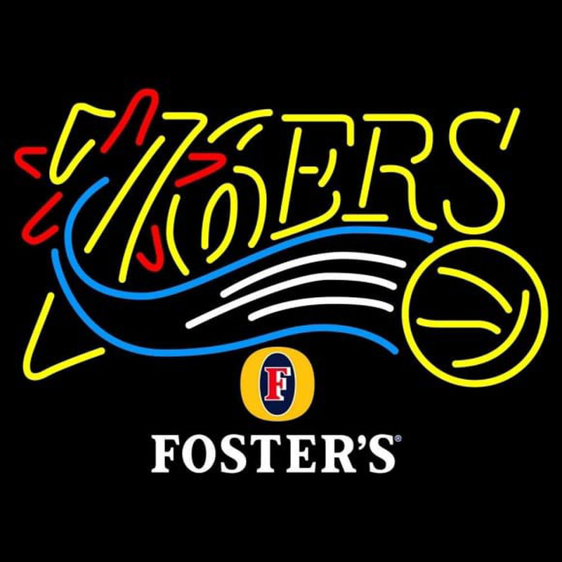 Custom Fosters Philadelphia 76ers NBA Beer Sign Neon Sign USA