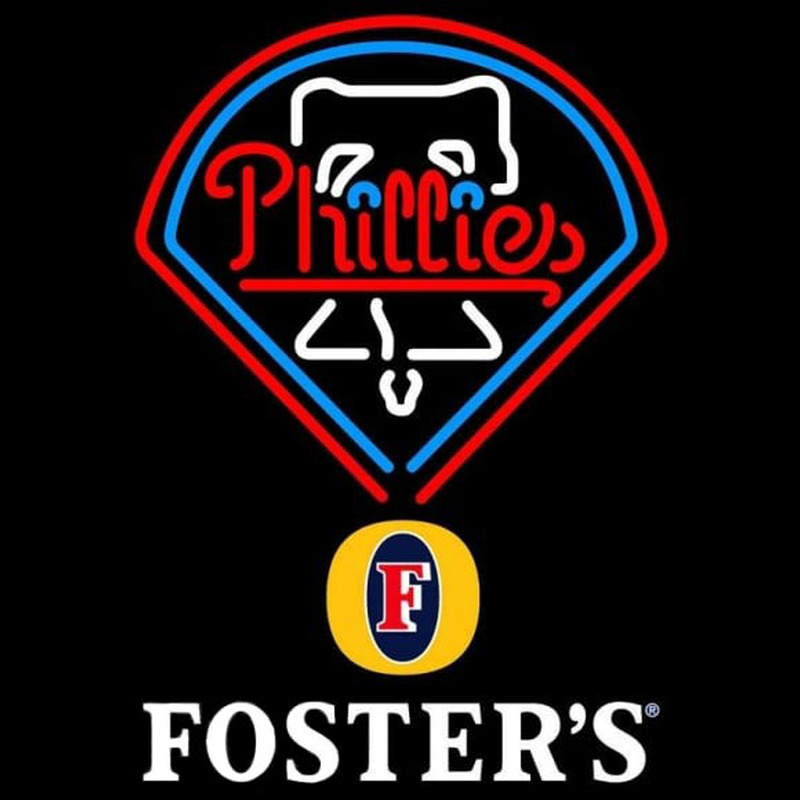 Custom Fosters Philadelphia Phillies MLB Beer Sign Neon Sign USA
