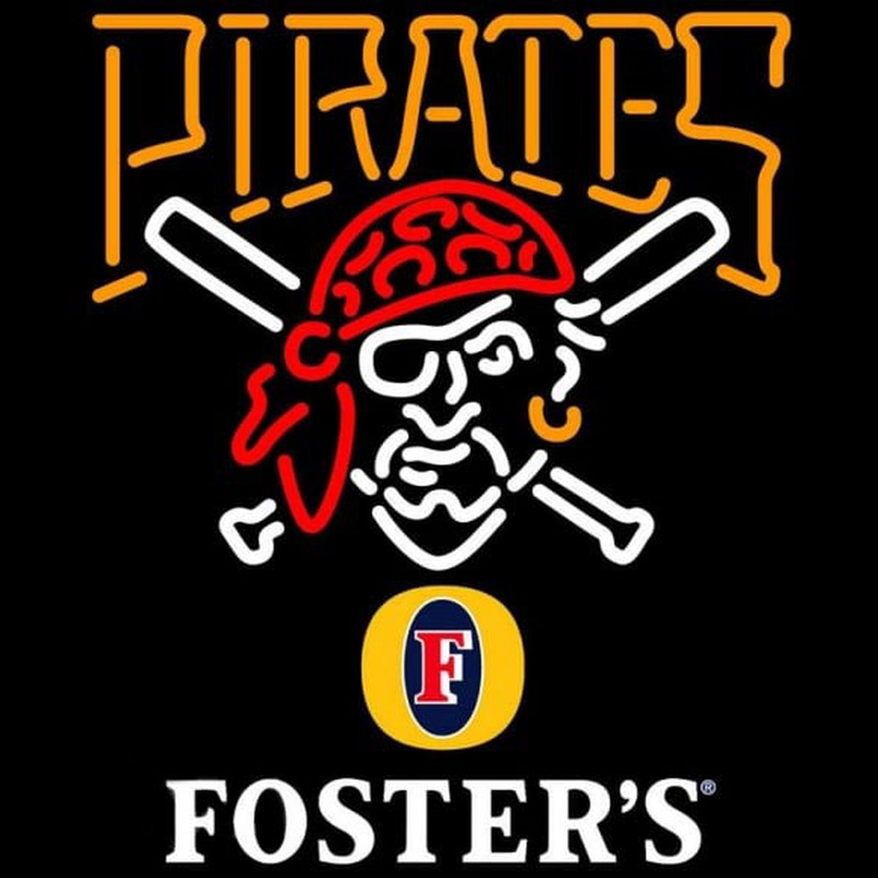 Custom Fosters Pittsburgh Pirates MLB Beer Sign Neon Sign USA
